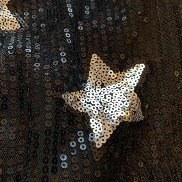 Lulus Black And Silver Sequence Stars Romper - Picture 6 of 7